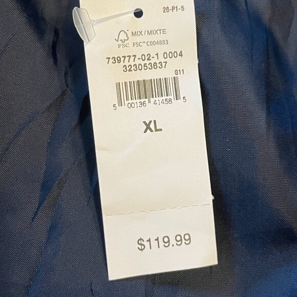 Gap Modern Trench Coat Woman's XL Navy Blue NEW - Picture 8 of 11